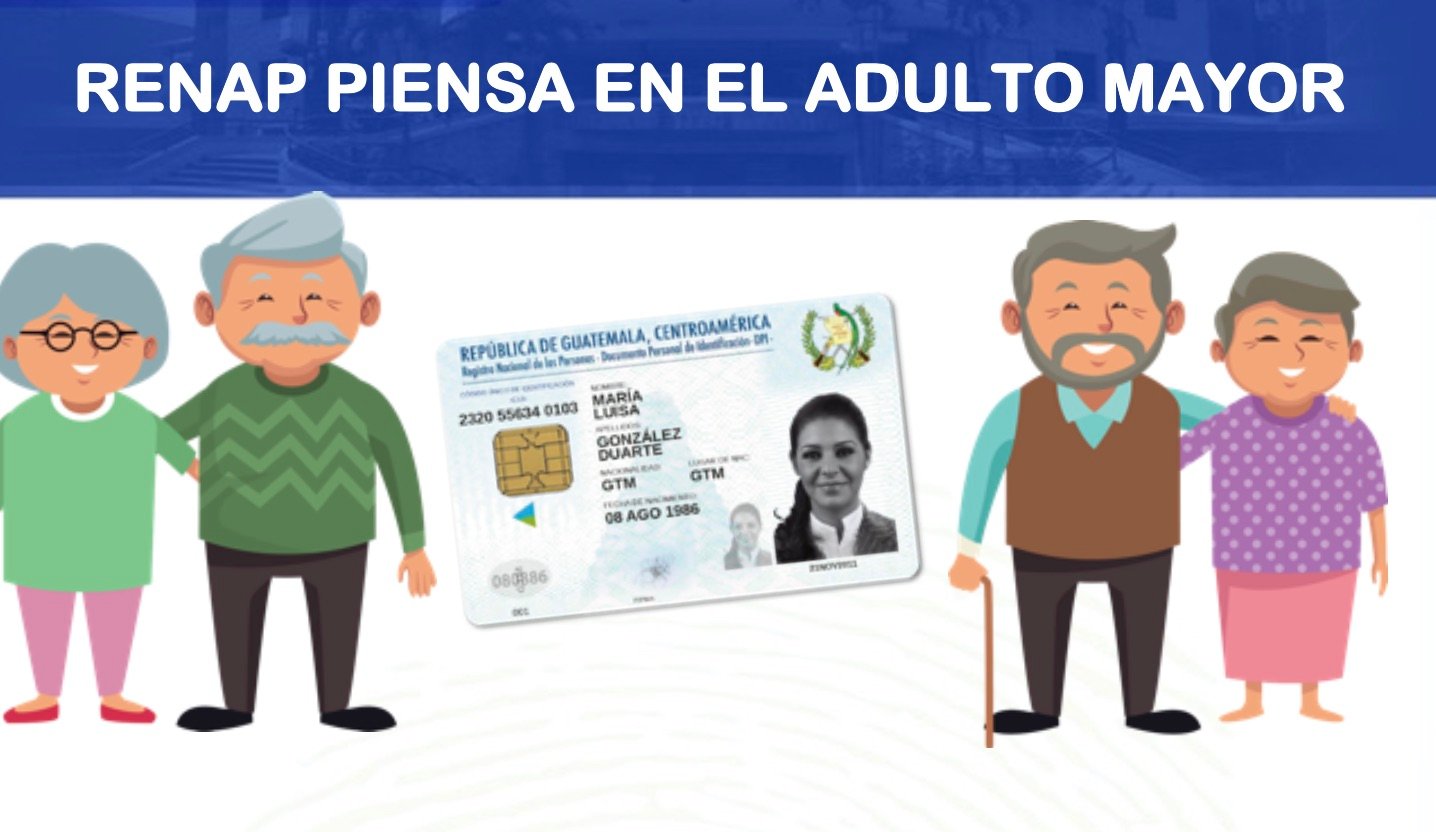 adultos mayores en RENAP Guatemala