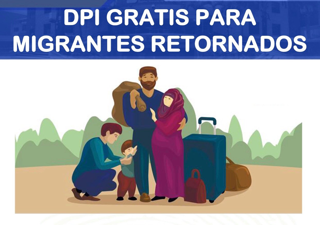 DPI gratis para migrantes retornados a Guatemala
